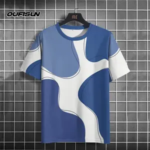 Kemeja-T Blok Warna Geometrik, Untuk Lelaki dan Wanita, Cetakan Digital 3D, Jersi Pasangan, Pakaian Neutral, Leher Bulat, Gaya Fesyen Ringkas, Sesuai untuk Belia, Kemeja-T lengan pendek, Frgrlxvpuns