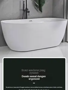 Bathtub akrilik lapis ganda, insulasi, tanpa sambungan, rumah, dewasa, hotel dan penginapan, rendam