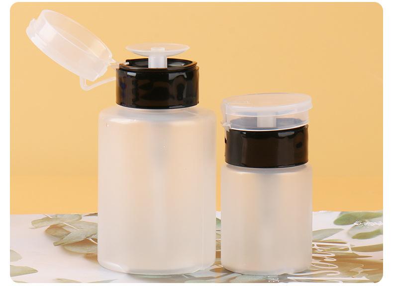 Product Introduction of 60/150/ml Nail Refillable Bottles Empty Press Pump Dispenser Nail Art Polish Remover Cleaner Makeup Bottle Manicure Tool, Organiser Tin Canister for Convenient Storage 6
