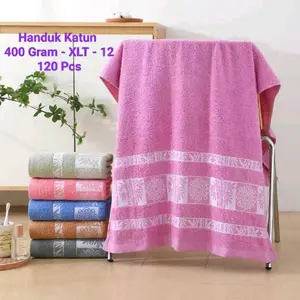 PROMO _2 PCS HANDUK KATUN UKURAN 70x140 BERAT 400GR (UBR 3)