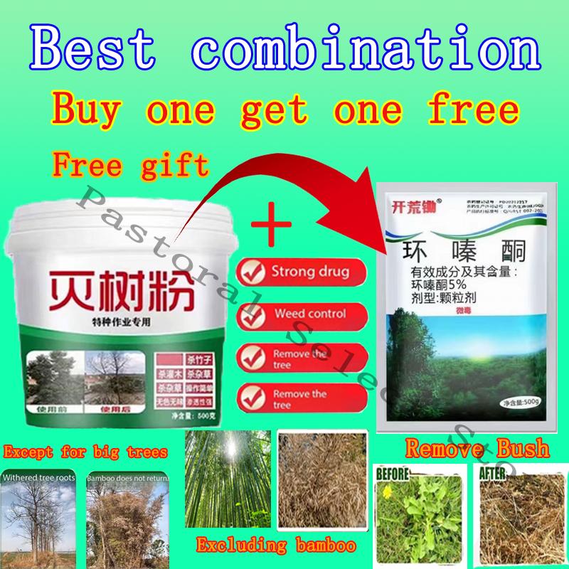 herbicide racun herba Weed killer removes big trees, bamboos and shrubs.  Root rot does not recur.