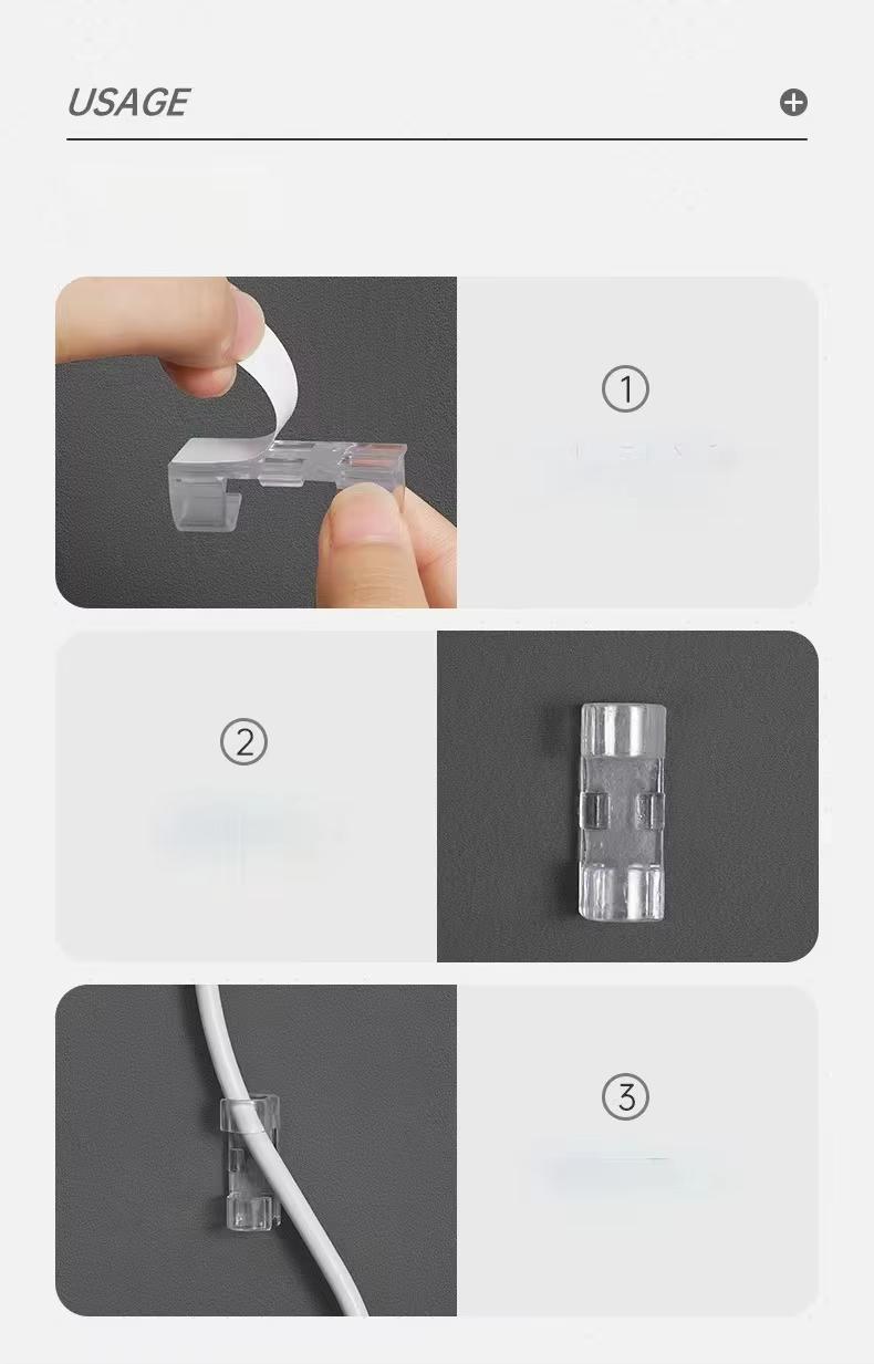 Product Introduction of Cable Organizer clip, desktop workstation, wire manager, cord holder, for USB charging data line, bobbin, cable management 2
