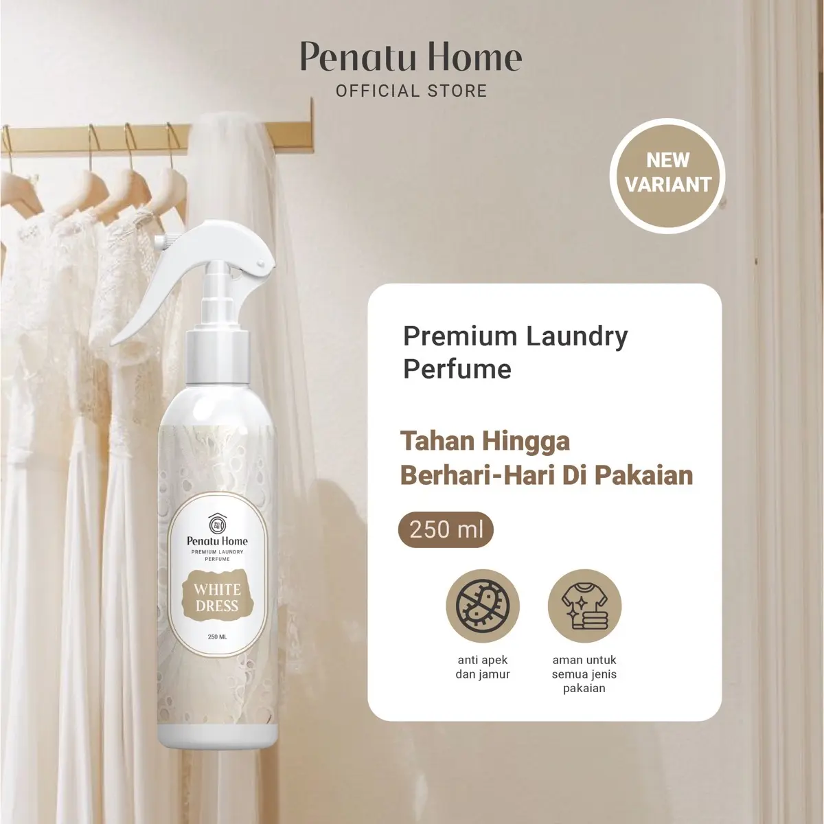 Parfum Laundry Premium Penatu Home - White Dress 250ML