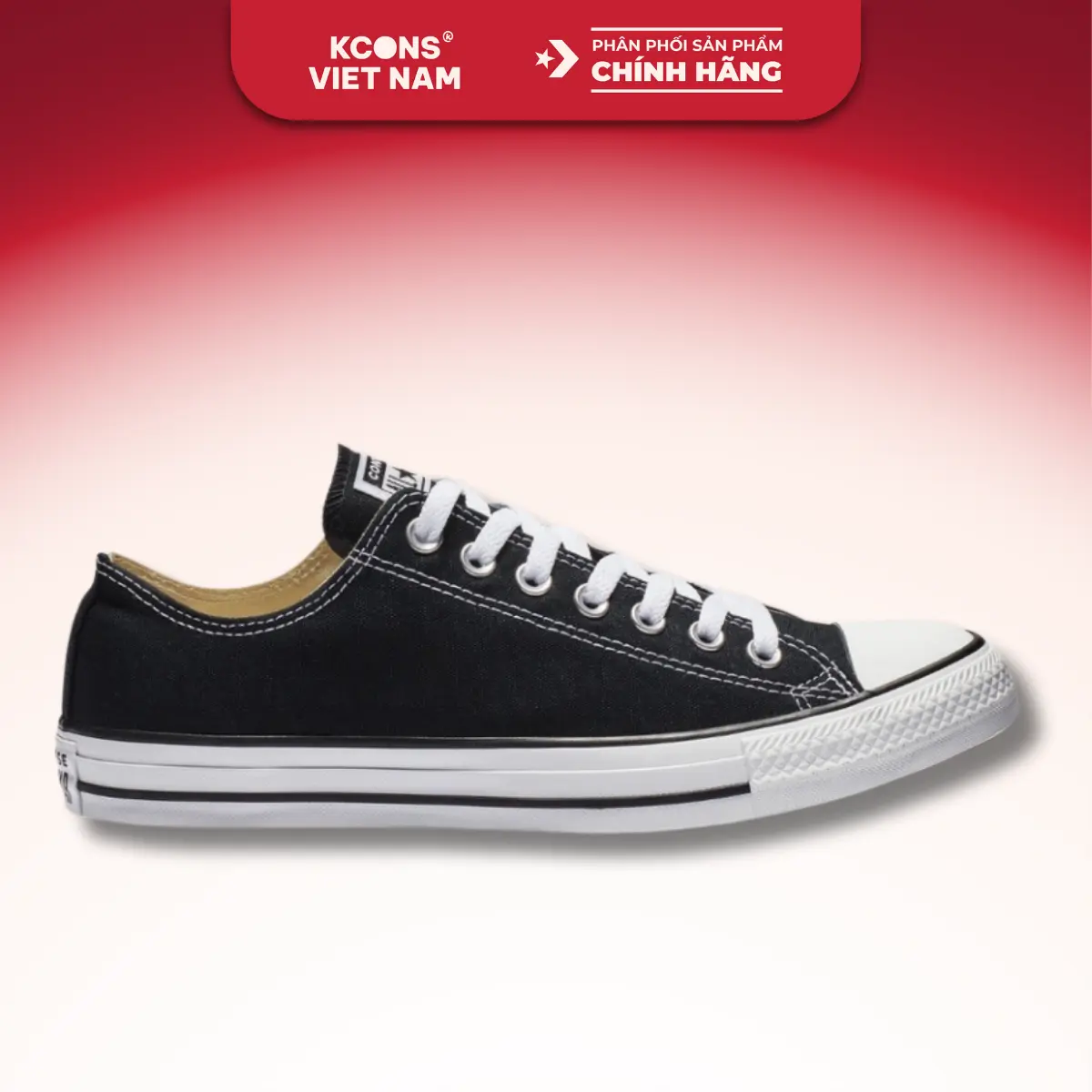 Giày Converse Chuck Taylor All Star Classic Black Low Top - M9166C Sneaker Đế Bằng Đế Bằng Shoes Nam Hoa