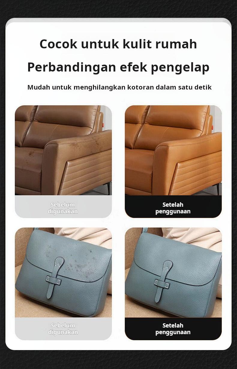 Krim Pembersih Kulit Interior Mobil Barang Impor Lilin Khusus untuk Perawatan Kulit Sepatu dan Tas Kulit Krim Pembersih Perawatan Barang Kulit