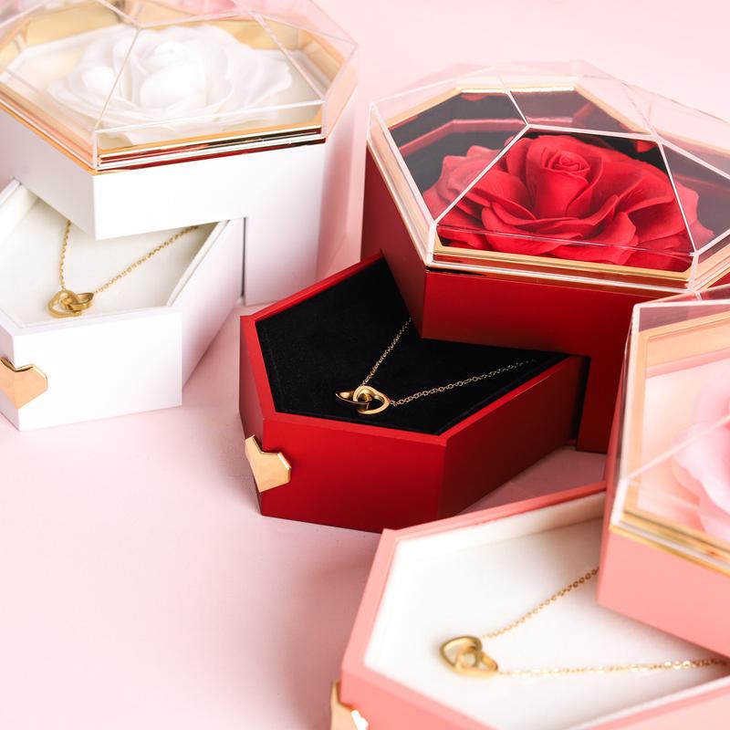 Blooming Heart Jewelry Box - The Beginning - Kado Pasangan Pacar Sahabat Teman Kamu - Anniversary - Ulang Tahun - Birthday - Natal - Valentine 2