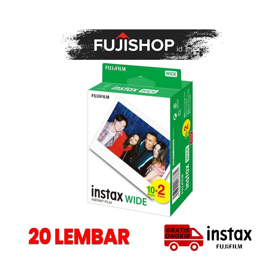 Fujifilm Refill Instax Wide Film Twinpack Plain - 20 Lembar