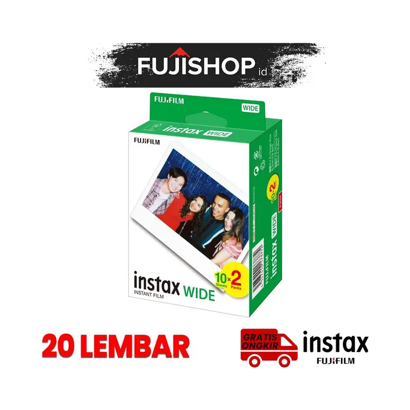 Fujifilm Refill Instax Wide Film Twinpack Plain 20 Lembar Shop