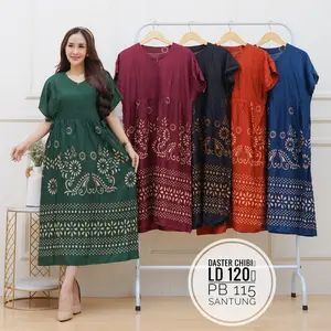 Daster Wanita Rayon Busui Resleting Depan Ld 120 Pb 115