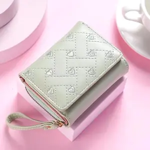 Dompet Wanita Aurora Bordir Dompet Pendek MS 019 dengan Kartu untuk Cewek Uang Kulit