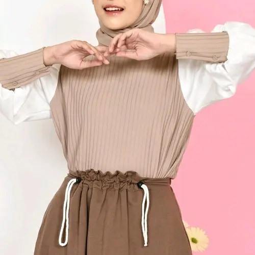 Blouse Kinan puff lengan balon sleeve top 0