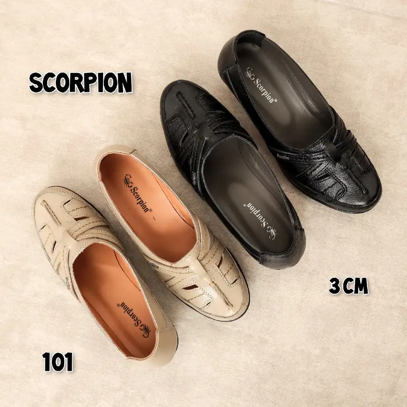 Original Scorpion 101 Sepatu Formal/Casual/Pantofel Wanita Bahan Kulit 1