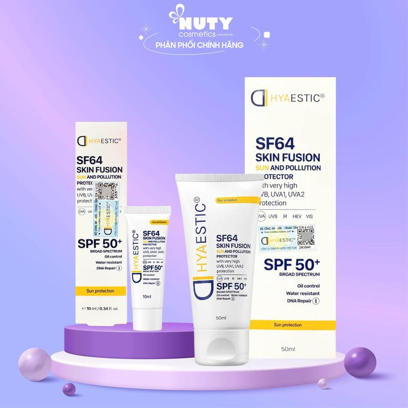 Kem Chống Nắng Hyaestic Skin Fusion SF64 Sun And Pollution Protector SPF50+ -…