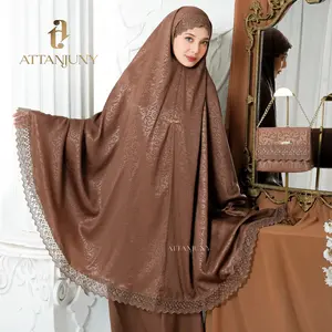ATTANJUNY - Mukena Dewasa Santorini Silk Premium Renda Mewah Queenara Series