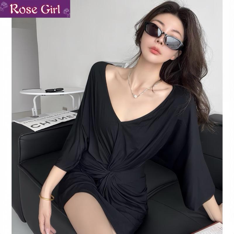 Đầm body 351 đầm thụng tay xoắn eo slay dạo phố