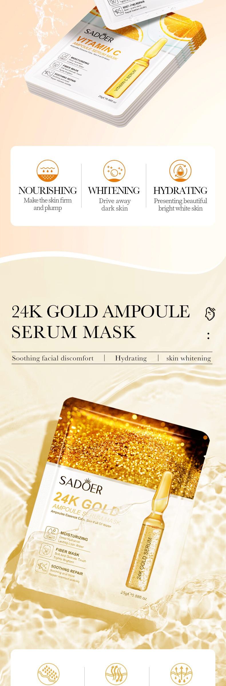Product Introduction of SADOER Organic Face Mask, Hydrating, Moisturizing, Brightening, Soothing, Cruelty-Free 8