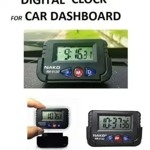 Jam Digital Mobil Tempel PERSEGI clock digital car NAKO vinnic TIMER mini