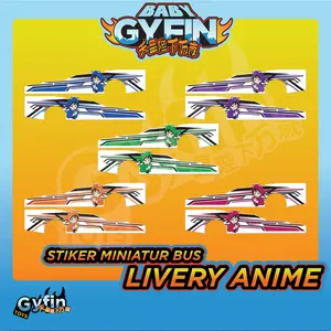 LIVERY CUTTING ANIME V1 LIMITED EDITION Custom Untuk Bus Miniatur Anak dan Bus Miniatur Presisi Scale 1:35 Diecast Gyfin.Toys