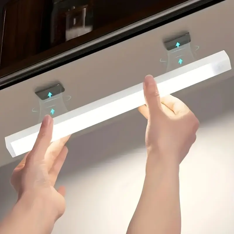 Đèn Dưới Tủ, 1 Cái, Thanh Đèn LED Cảm Biến Chuyển Động Không Dây, Đèn Cảm Giác Dài LED, Đèn Ngủ Từ Tính Có Thể Sạc Lại, Thích Hợp Cho Tủ Bếp, Cầu Thang, Hành Lang, Tủ Quần Áo, Đồ Trang Trí Phòng Gia Đình