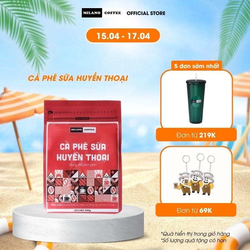 Cà phê sữa Huyền Thoại 100% Arabica Milano Coffee loại 250gr