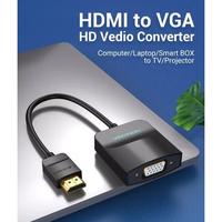 Gambar Vention Converter HDMI To VGA Adapter Konverter Konektor With Audio Power dari Mixkomp Godean Kab. Sleman 2 Tokopedia