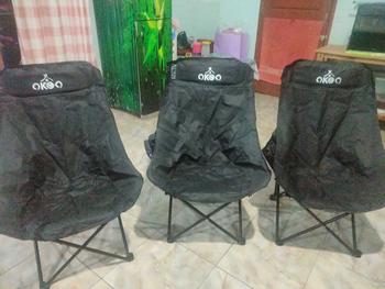 Product Review of OKGO Kursi Lipat Camping Kursi Malas Camping Kursi Lipat Pancing Camping Fishing Chair High Back Folding Chair Outdoor Outdoor bahan oxford  furnitur berkemah metal garansi produsen  warna polos beige baja karbon tinggi from a**g 1