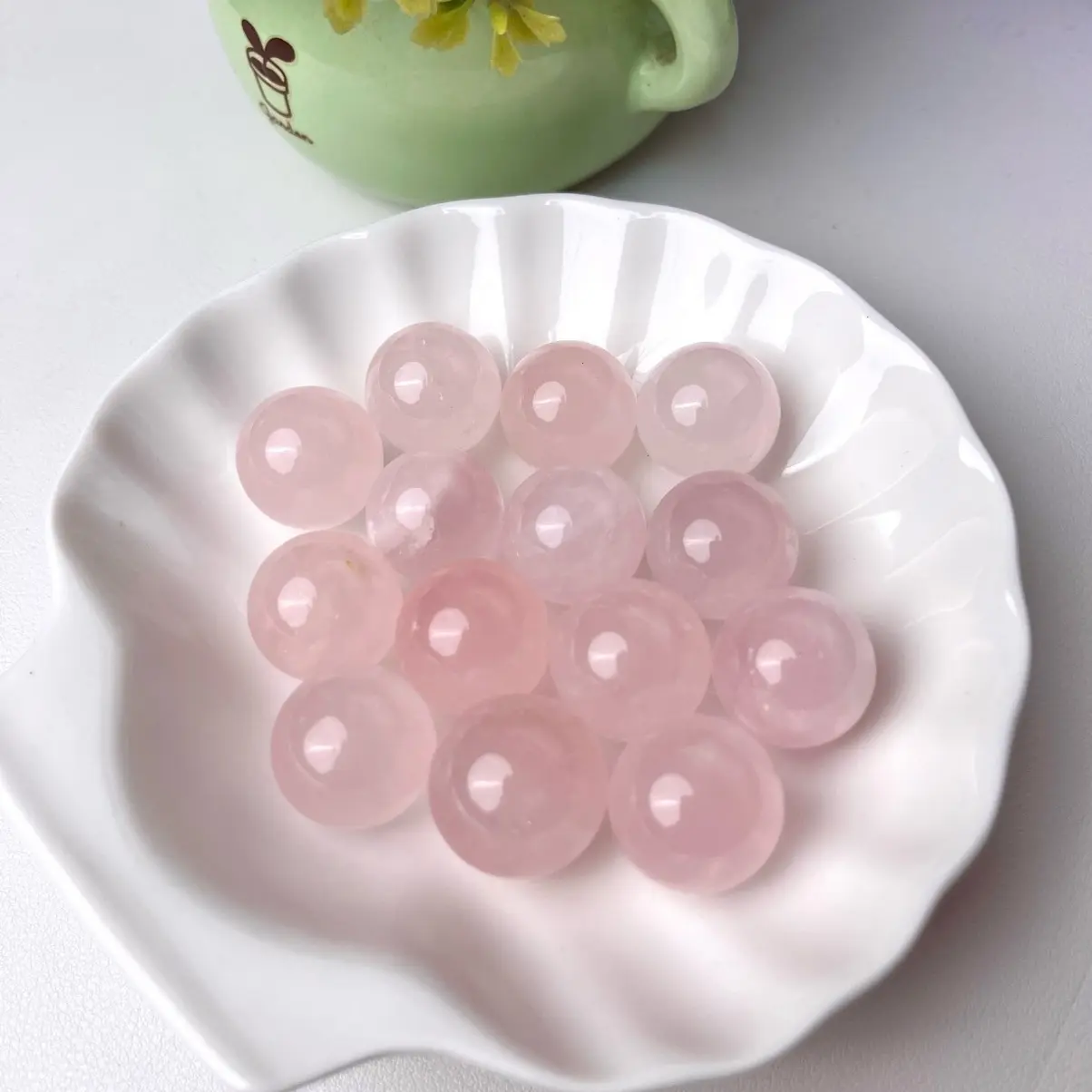 [BYU CRYSTALS] Mini Rose Quartz Sphere