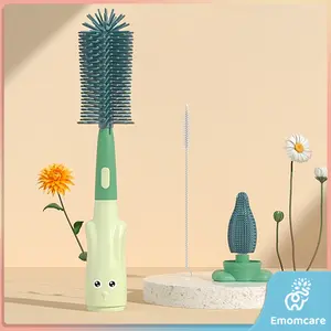 Pembersih Dot Bayi Multifungsi Sikat Botol Silikon Bayi 3 in 1 BPA Free Dot Susu Bayi Bottle Brush