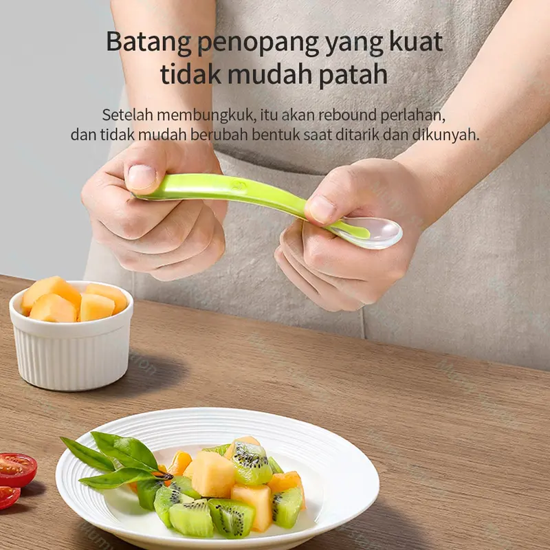 Nexxio Sendok Makan Bayi Silikon Lembut / Sendok Makan Bayi Lentur Sendok Makan 7
