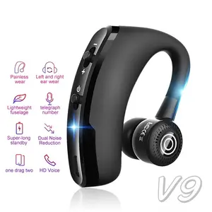 V9 Earphone wireless Business Earphones Bluetooth 5.0 Ear Hook TWS Wireless Headphones with Mic Hands-free Call Headset In-Ear HiFI Music headset