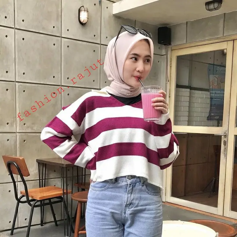 Ranira outer crop top blaster tebal premium