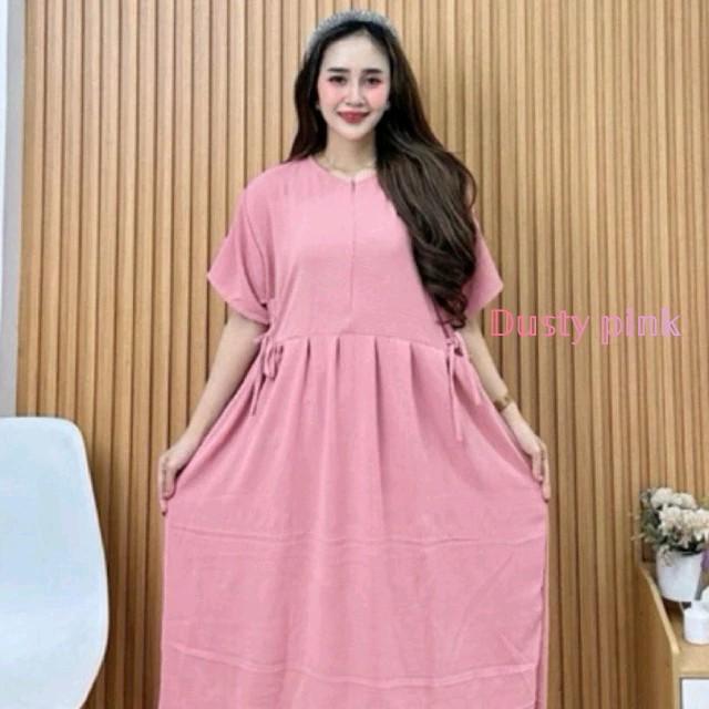 Paket usaha 100ribu 3pcs daster chibi crinkle airflow murah daster busui jumbo daster kekinian daster viral Dewasa 4