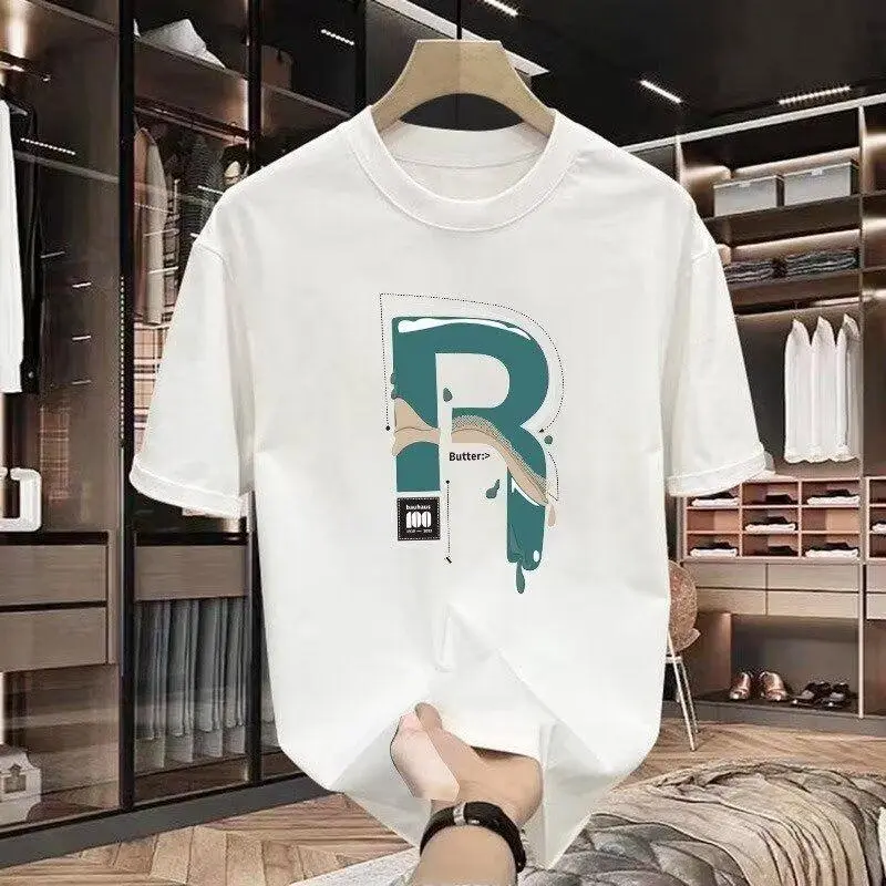 Kaos T-shirt cetak digital yang cocok untuk pria dan wanita muda tahun 2025 - Bahan nyaman