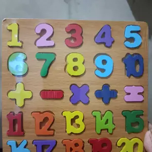 Puzzle Kayu Huruf Angka Bergambar Mainan Edukasi Anak untuk Belajar dan Bermain Seru