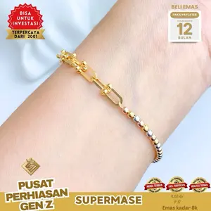 Gelang Emas 8K Bracelet Mix Merica Luxury - Supermase
