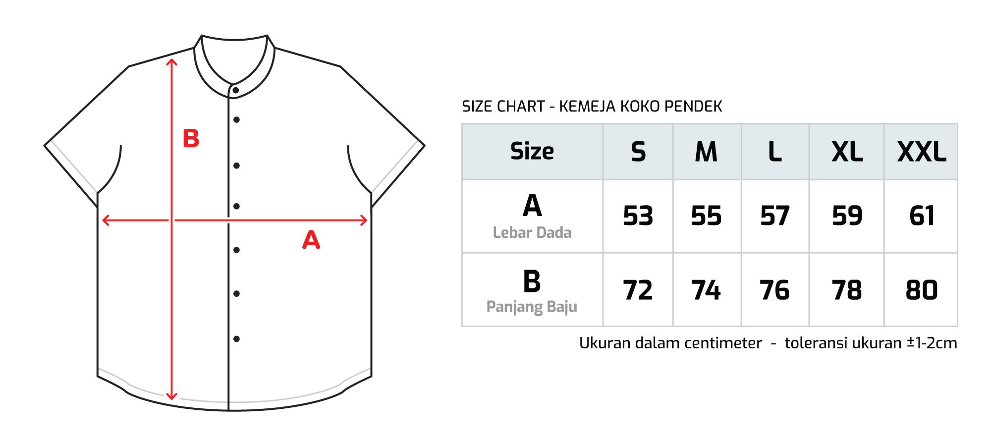 M231 Kemeja Pria Koko Shanghai Polos Pendek 1336