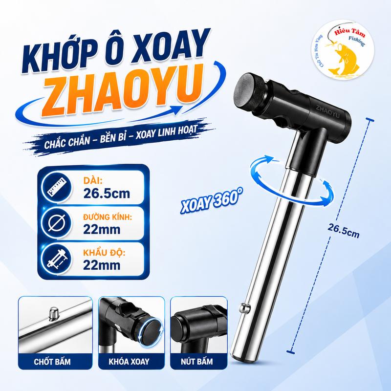 Khớp Nối Ô Xoay 360 Zhaoyu Inox Dạng Bấm Điều Chỉnh Các Hướng