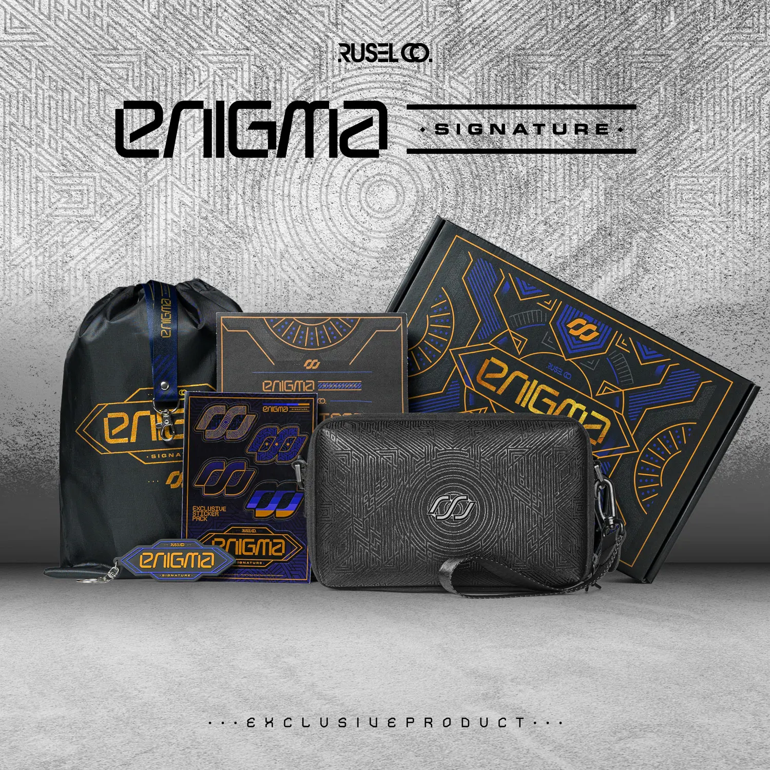 RUSELCO I Handbag Enigma-Signature Exclusive Tas Clutch Pria Waterproof Double View Multifunction