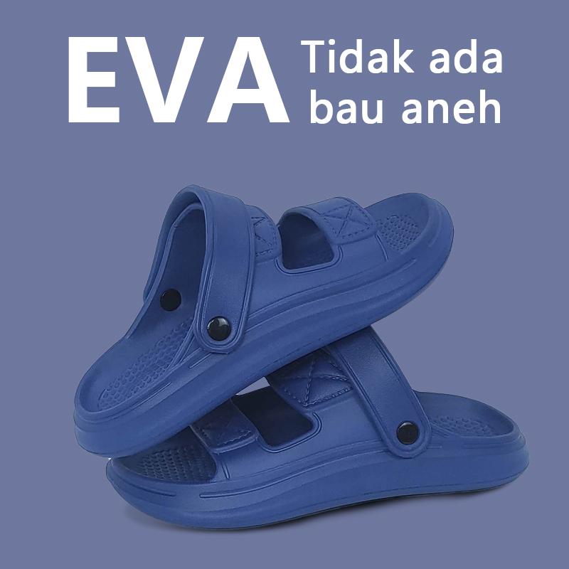 GRIT EVA Pria Mens Sandals Flat Indoor Beach Shoes Fashion Breathable Non Slip Casual Sports Summer Rubber 2024 Size 40-44 Sendal 6