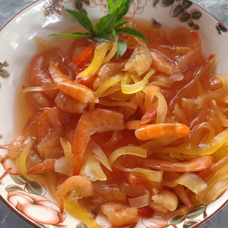 Mắm tép gỏi đu đủ hủ 1kg vị vừa ăn chua ngọt mặn nhẹ