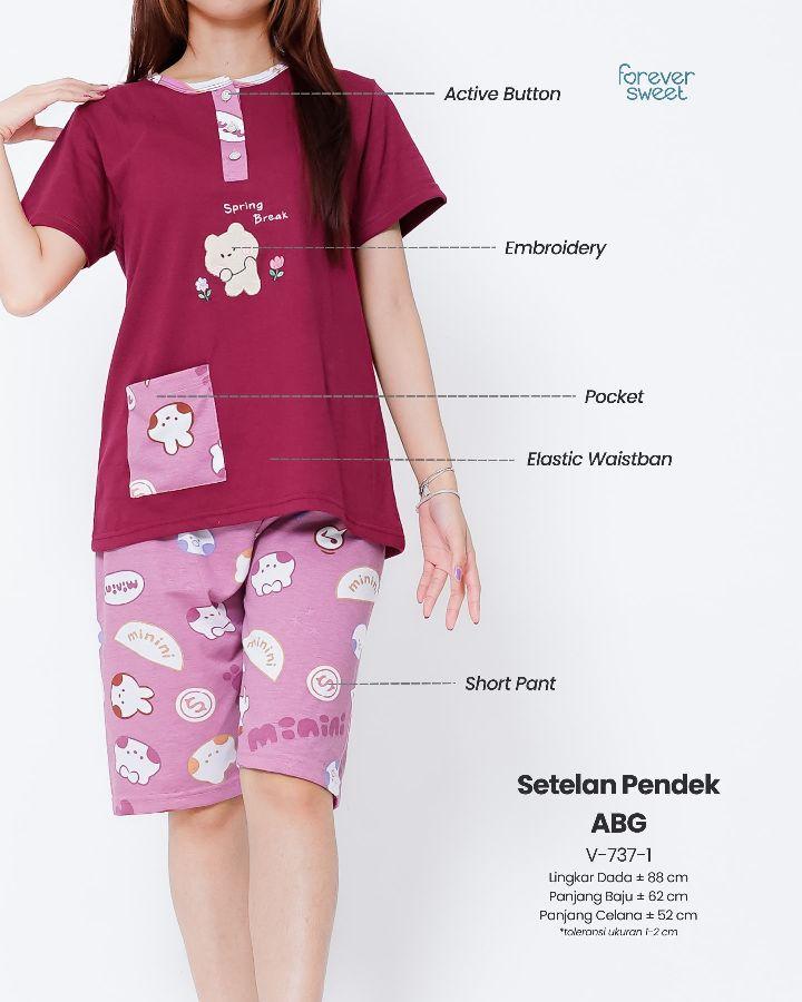 Product Introduction of FOREVER SWEET BAJU TIDUR PENDEK ANAK ABG REMAJA 14