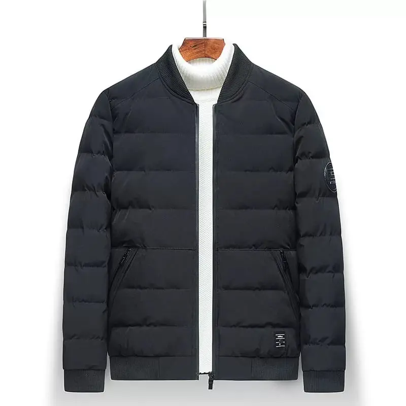 Jaket Bomber Winter Pria Casual Parasut Tebal