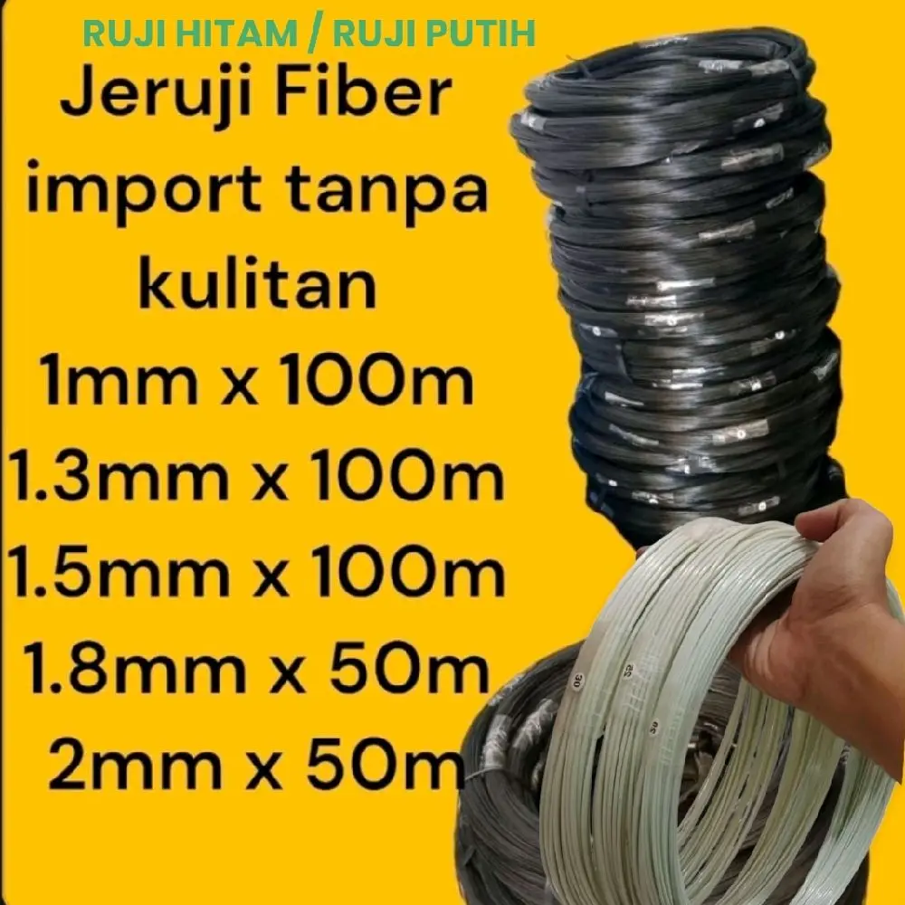 jeruji Ruji fiber 1mm 1.3mm 1.5mm 1.8mm 2mm import warna hitam tanpa kulitan | jeruji fiber sangkar hitam import | jeruji kandang