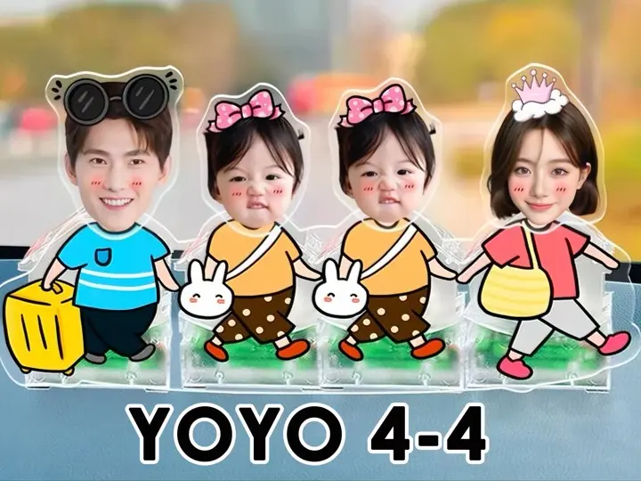 4 PERSONS YOYO FUN - Customized Your photo within a day