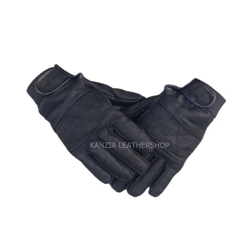 Sarung Tangan Kulit Kambing Ekonomis Full Jari Kanzia Leathershop Safety 5