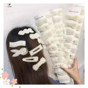 T-HIR-0139 Jepitan Mutiara Korea anak dewasa / Jepit Rambut mutiara / Pearl Hairpin Hairclip / Pin Rambut /Jepit Rambut Korea hadiah kecil Braid