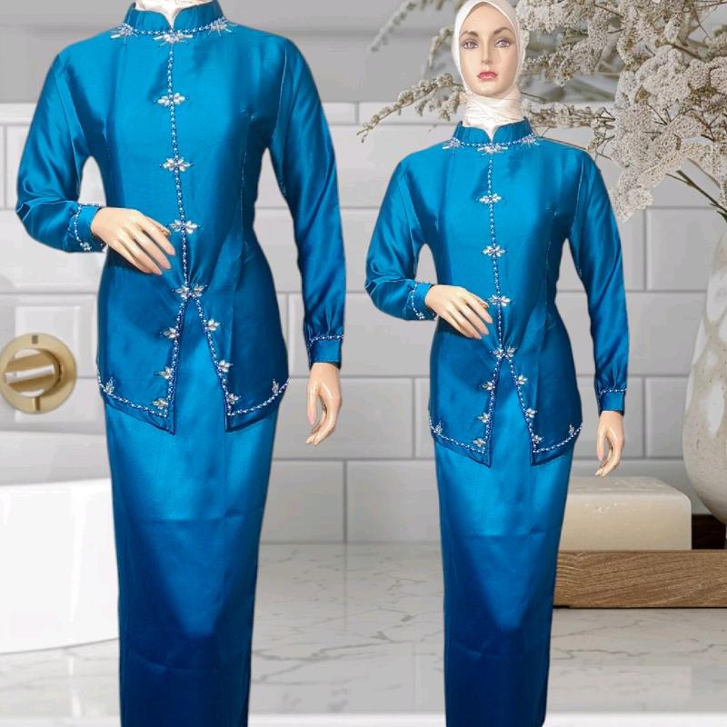 1 SET BAJU KURUNG MELAYU MARISA EDISI  BRIASMID KONDANGAN SERAGAMAN PERPISAHAN Lembut Mewah Nyaman Silk 2