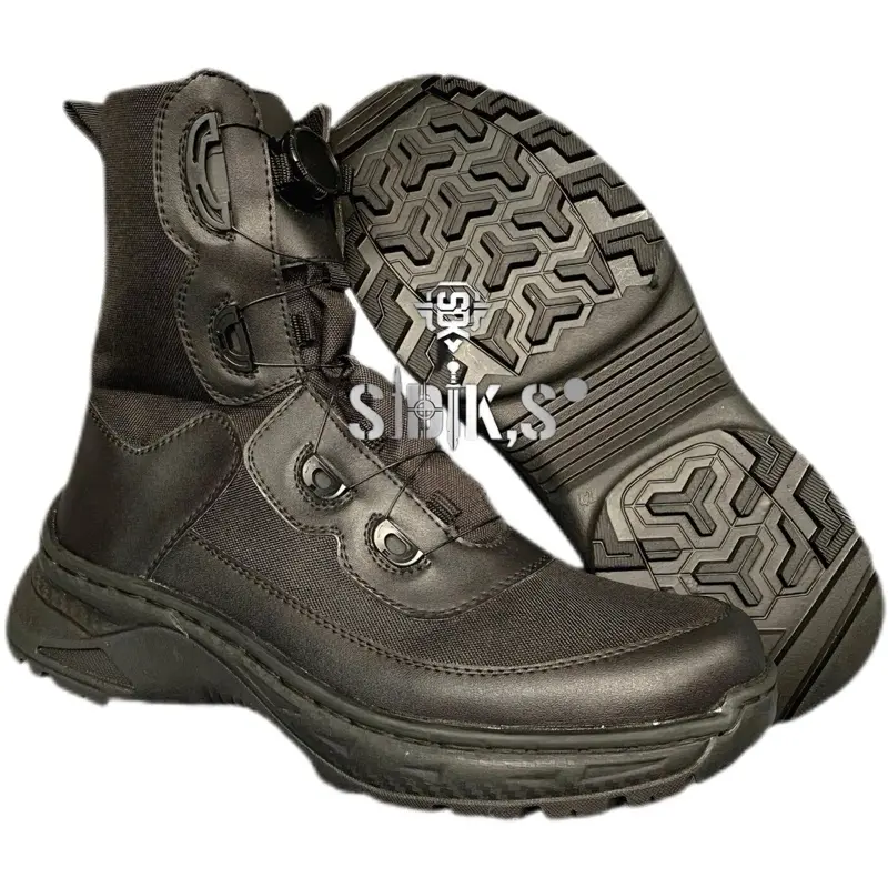 Sepatu PDL TNI Polri Tali Putar Terbaru 2025 - Sepatu Ringan dan Kuat - Shoes Hitam - Pria, Boots