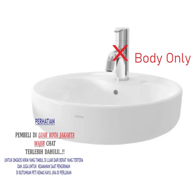 Wastafel TOTO LW893CJ Omni+  BODY ONLY Vessel Counter Lavatory 1 Tap Hole 0