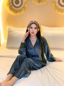 Mamoy Pajamas Sutra Silk Premium - Baju Tidur Wanita Limited